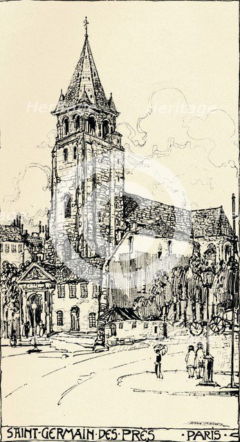 'Church of St Germain-des-Prés, 1915. Artist: Jessie Marion King.