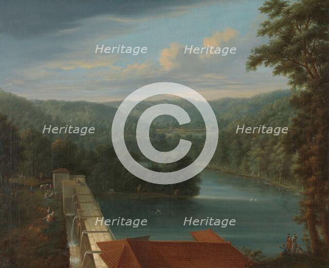 The Water Reservoirs, the so-called Bends, in Belgrad Forest, 1744-1763. Creator: Johann Christian Vollerdt.