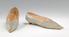Slippers, probably British, 1795-1810. Creator: Unknown.