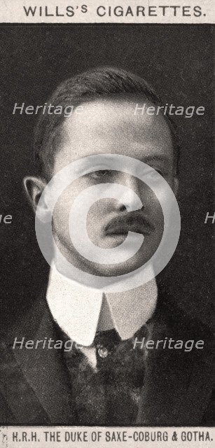 H.R.H The Duke of Saxe-Coburg & Gotha, 1908.Artist: WD & HO Wills