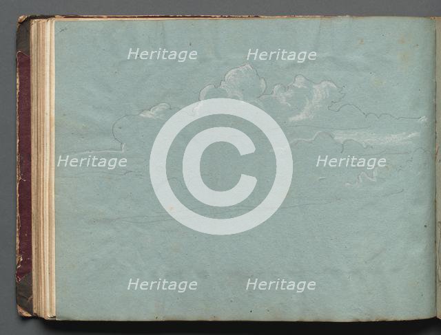 Album with Views of Rome and Surroundings, Landscape Studies, page 36b: Cloud Study. Creator: Franz Johann Heinrich Nadorp (German, 1794-1876).