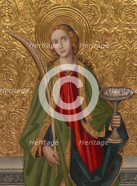 Saint Lucy, About 1500. Creators: Vergós Workshop, Rafael Vergós.