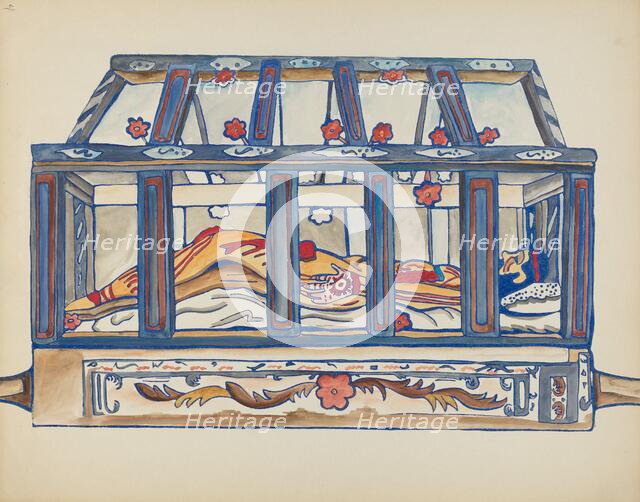 Plate 4: Christ in the Sepulchre: From Portfolio "Spanish Colonial Designs of New Mexico", 1935/1942 Creator: Unknown.