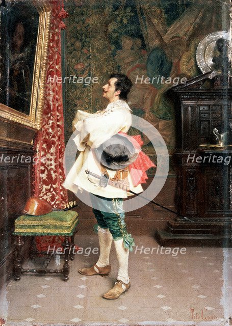 'Before a Portrait',c1860-1920. Artist: Tito Conti