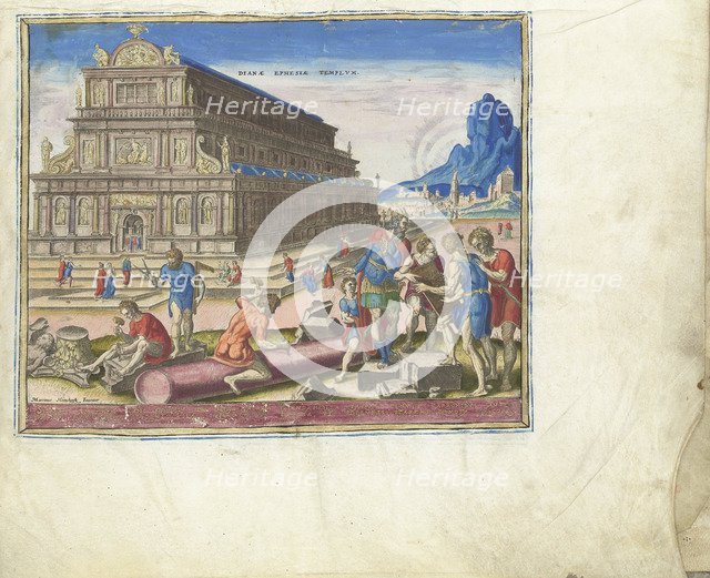 The Temple of Diana at Ephesus (from the series The Eighth Wonders of the World), 1572. Artist: Galle, Philipp (Philips) (1537-1612)