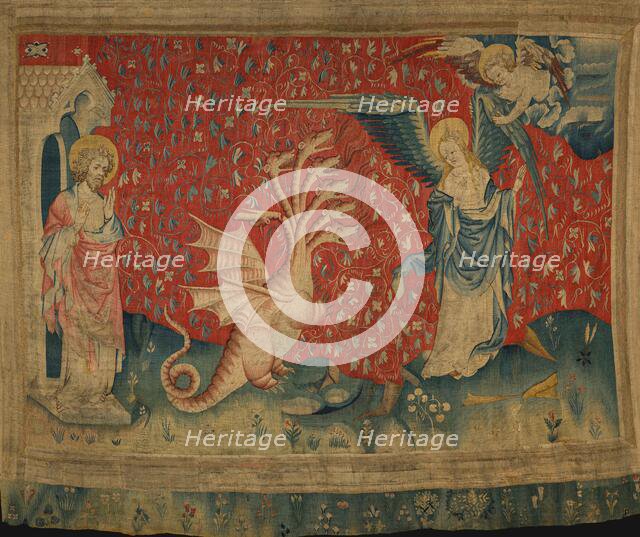 The Apocalypse Tapestry, Scene 35: The Woman Receiving Wings, Between 1373 and 1380. Creator: Anonymous master.