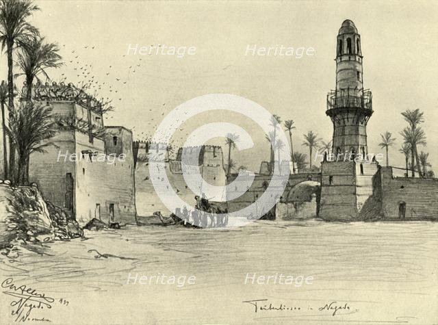 Houses in Nagada, Egypt, 1898.  Creator: Christian Wilhelm Allers.