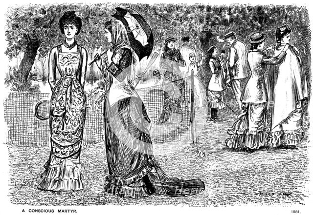 'A Conscious Martyr', 1881 (1891).  Artist: George du Maurier
