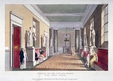 Room off the private boxes, Covent Garden Theatre, Bow Street, Westminster, London, 1810. Artist: Anon