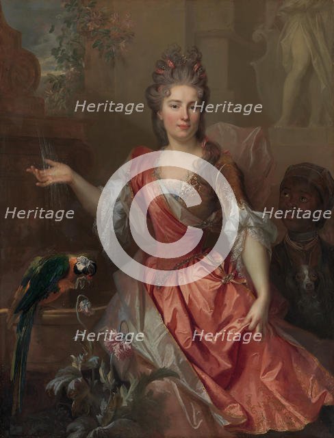 Portrait of a Woman, Possibly Madame Claude Lambert de Thorigny..., 1696. Creator: Nicolas de Largilliere.