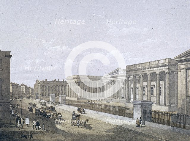 British Museum, Holborn, London, 1852. Artist: William Simpson