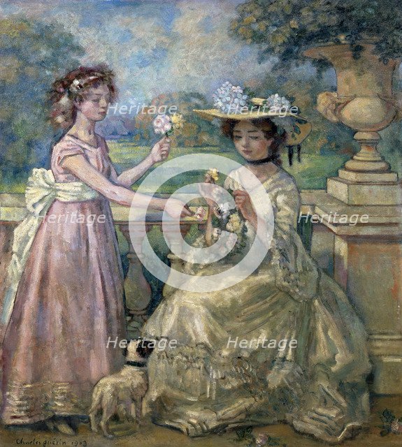 'Two Girls on a Terrace', 1903.  Artist: Charles Guerin