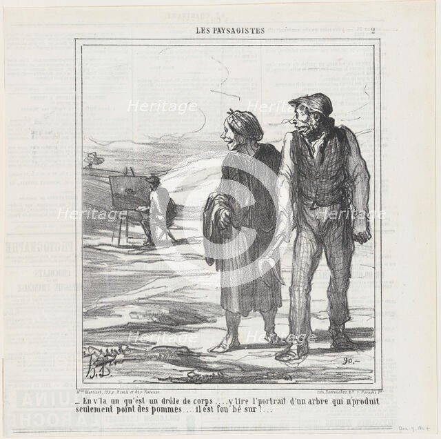 En v'la un qu'est un drôle de corps ..., 1864.  Creator: Honore Daumier.
