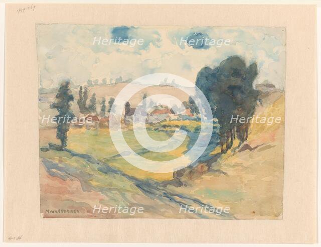 Hill landscape, 1874-1918. Creator: Martinus van Andringa.