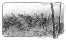 'Des Vaillants; Une charge des Circassiens de la <<Division sauvage>>, au cours de..., 1917. Creator: L.H Grondijs.