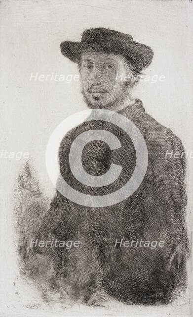 Self-Portrait, 1857. Creator: Edgar Degas.