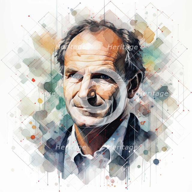 AI IMAGE - Portrait of Tim Berners-Lee, 2010s, (2023).  Creator: Heritage Images.