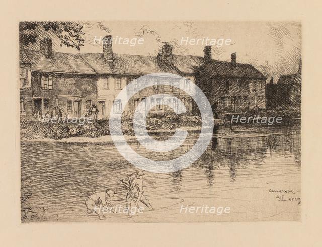 Auguste Lepère: La mare de la prairie à Crèvecoeur (Picardie). Creator: Auguste Louis Lepère (French, 1849-1918).