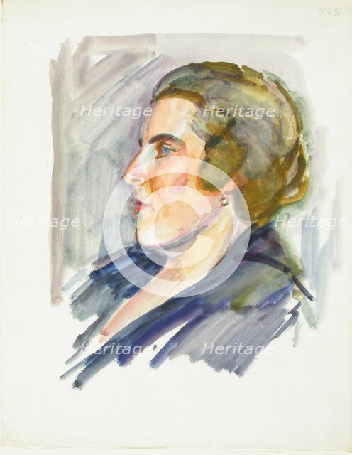 Sketch for a Portrait, c1910s. Creator: Verner Thome.