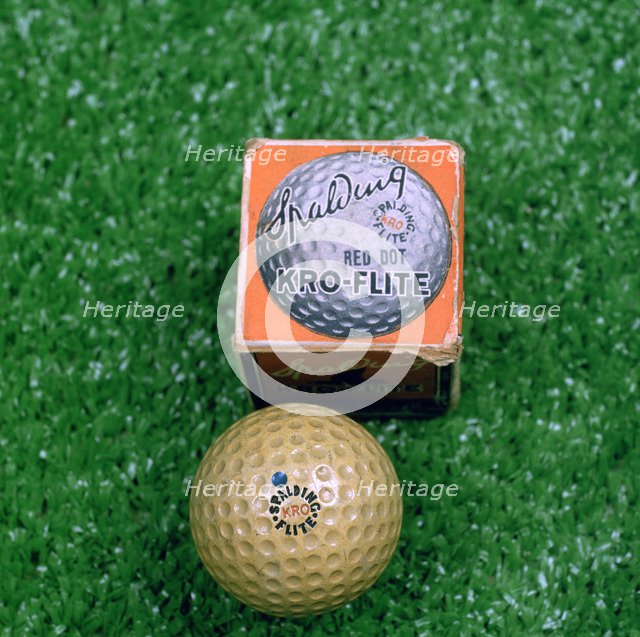 Kro-Flite golf ball, 1922.  Artist: Spalding
