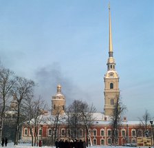 Cathedral of St Peter and St Paul in St Petersburg, 18th century. Artist: Unknown