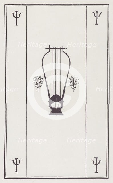 Cover Design to Sappho, 1895. Creator: Aubrey Beardsley.