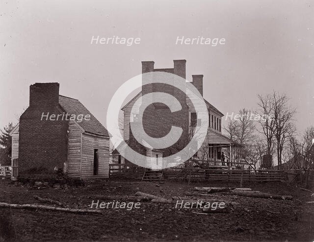 Lewis House. Battlefield of Bull Run, 1861-62. Creator: George N. Barnard.