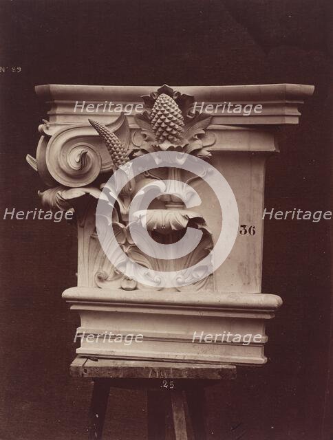Ornamental Sculpture from the Paris Opera House (Column Detail), 1865/1874. Creator: Louis-Emile Durandelle.