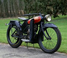1920 Peters motorcycle Artist: Unknown.