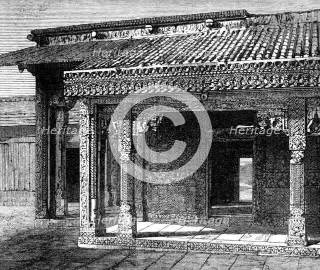 ..Indian Architecture: Palace of the Sultana at Futtehpore Sikree, (Mohammedan, 16th Century), 1870. Creator: Unknown.