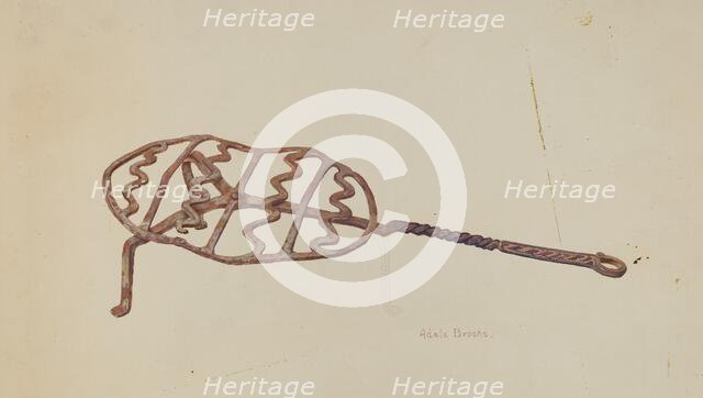 Wrought Iron Broiler, c. 1938. Creator: Adele Brooks.