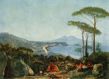 'View of Naples from the Road to Pozzuoli', c1830s, (1965). Creator: Aleksandr Ivanov.
