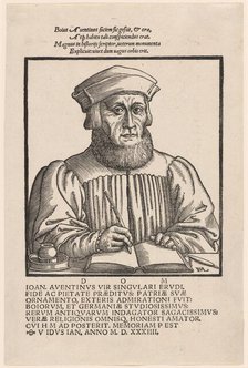 Johann Aventinus (Johann Turmair), 1554. Creator: Hans Sebald Lautensack.
