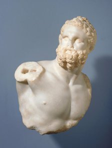 Bust of a Pugilist and detached fragments (2), A.D. 100-200. Creator: Unknown.