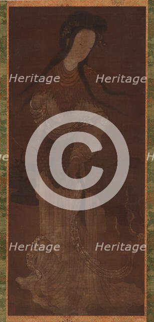 Standing Figure of a Female Immortal, Ming dynasty, 16th-17th century. Creator: Unknown.