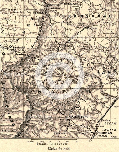 ''Region du Natal; Afrique Australe', 1914. Creator: Unknown.