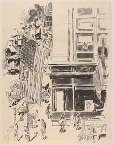 Lafayette Street, 1918. Creator: Frederick Childe Hassam.