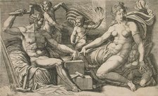 Venus and Vulcan at the Forge, mid-1550s. Creator: Giorgio Ghisi.