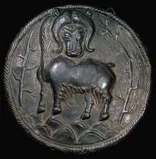 Hunnic silver plaque of a yak, 1st century. Artist: Unknown