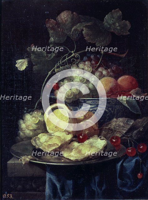  'Still Life with Fruits', by Joris van Son, 1664.