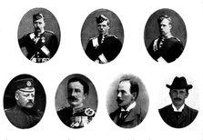 British officers killed and wounded in the Battle of Atbara, 1898. Creators: Unknown, Elliott & Fry, JT Cumming.