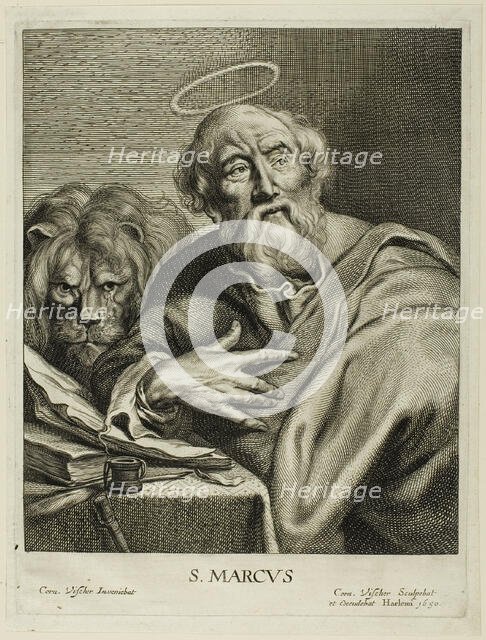 Saint Mark, n.d. Creator: Cornelis de Visscher.