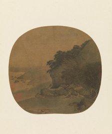 Hermitage by a Pine-covered Bluff, second half of the 12th century. Creator: Attributed to Yan Ciyu (Chinese, act. ca. 1164-81).