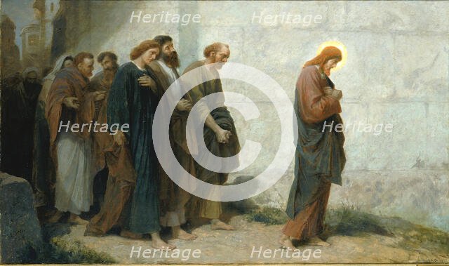 Going Down to Gethsemane, 1898. Creator: Johannes Adam Simon Oertel.