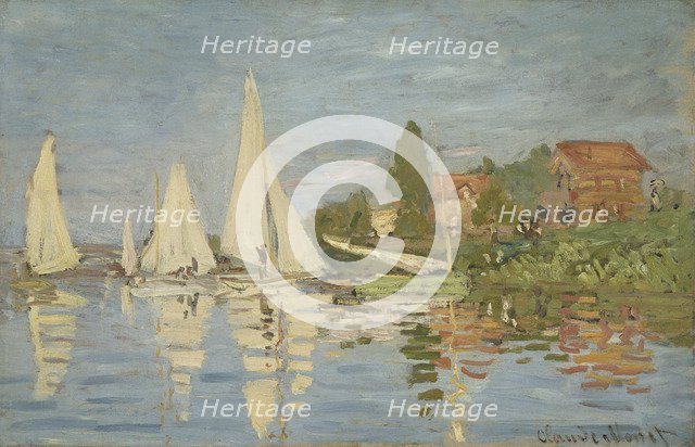 Regattas at Argenteuil, ca 1872. Artist: Monet, Claude (1840-1926)
