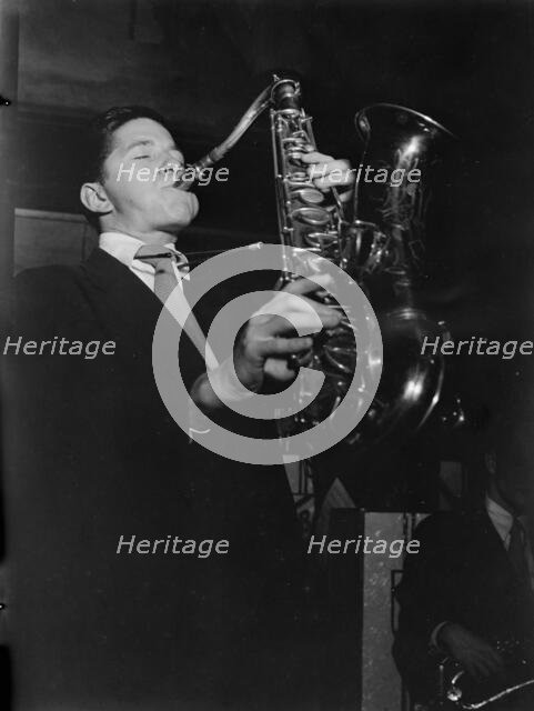 Portrait of Allen Eager, Arcadia Ballroom, New York, N.Y., ca. May 1947. Creator: William Paul Gottlieb.