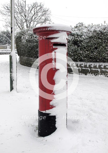 Snow, Northern Road, Swindon, 2010. Creator: Peter Williams.
