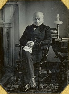 John Quincy Adams, ca. 1850. Creators: Josiah Johnson Hawes, Albert Sands Southworth.