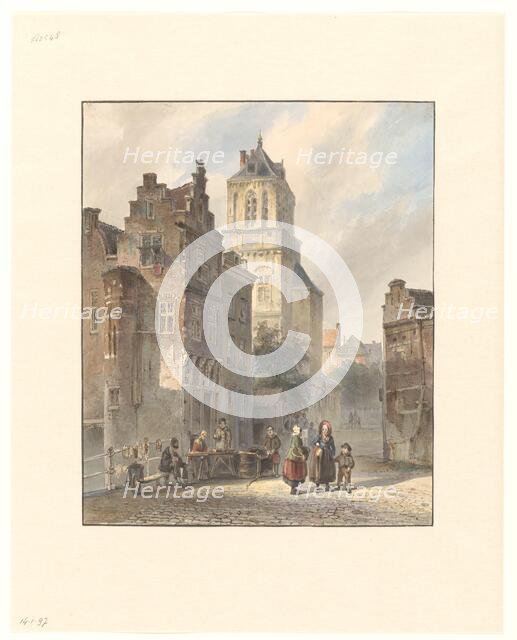 View of the town hall of Delft, 1827-1891. Creator: Johannes Bosboom.