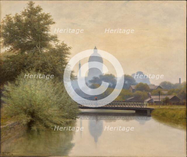 The Canal - Morning Effect, 1894. Creator: Richard Gruelle.